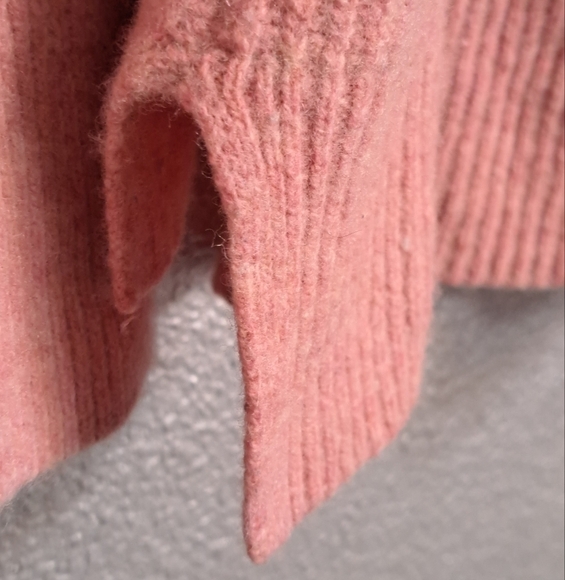 Madewell Dusty Rose Wool Blend Pullover Sweater    Size M - Picture 4 of 7